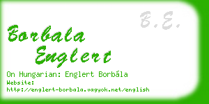 borbala englert business card