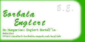 borbala englert business card